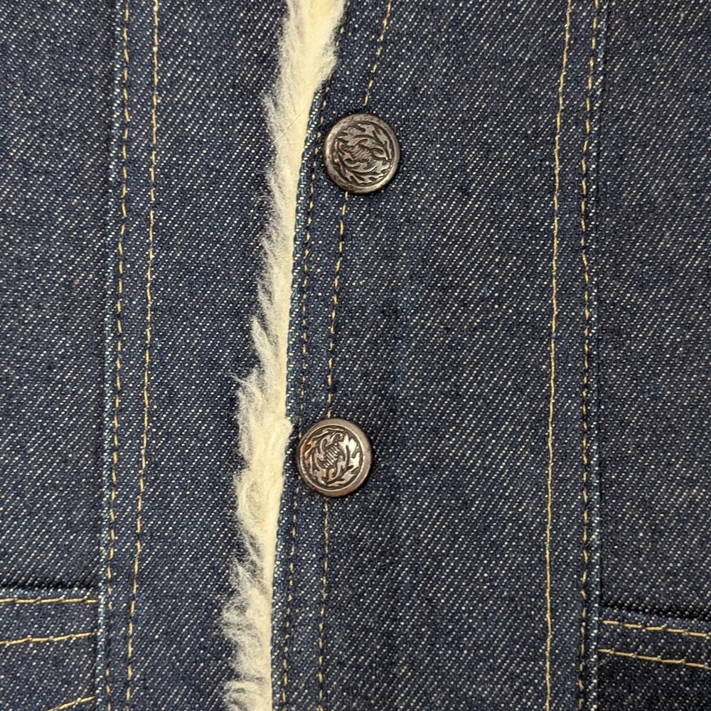 Kids Denim Vest with Faux Fur Sherpa‎ Lining 2T - Picture 3 of 10